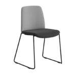 Tygklädd stapelbar stol med medar - Choice - Bild 2